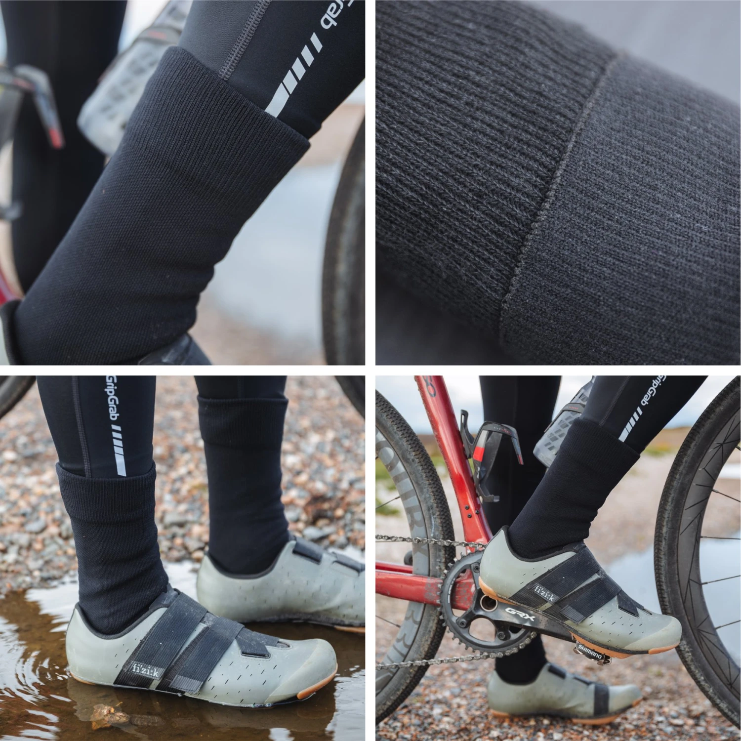 GripGrab Lichtgewicht Waterdichte Sokken - Black 4 GripGrab Lichtgewicht Waterdichte Sokken - Black - Afbeelding 2