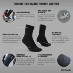 GripGrab Lichtgewicht Waterdichte Sokken - Black 25 GripGrab Lichtgewicht Waterdichte Sokken - Black -Aanbiedingen Rijwiel Kleding Winkel gripgrab lightweight waterproof sock black 4 1094348