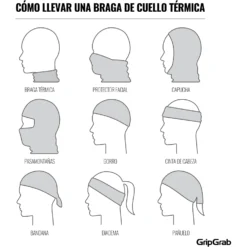 GripGrab Multifunctional Nek Warmer - Red -Aanbiedingen Rijwiel Kleding Winkel gripgrab multifunctional neck warmer black 10 1199730