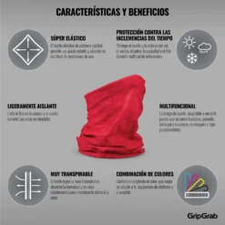 GripGrab Multifunctional Nek Warmer - Red -Aanbiedingen Rijwiel Kleding Winkel gripgrab multifunctional neck warmer red 5 1199756