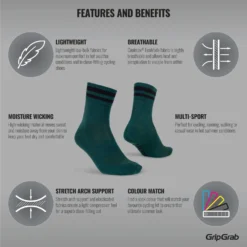 GripGrab Original Stripes Crew Sokken - Green 20 GripGrab Original Stripes Crew Sokken - Green -Aanbiedingen Rijwiel Kleding Winkel gripgrab original stripes crew socks green 3 1094436