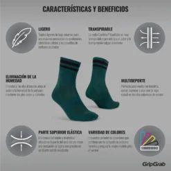 GripGrab Original Stripes Crew Sokken - Green 22 GripGrab Original Stripes Crew Sokken - Green -Aanbiedingen Rijwiel Kleding Winkel gripgrab original stripes crew socks green 5 1094438