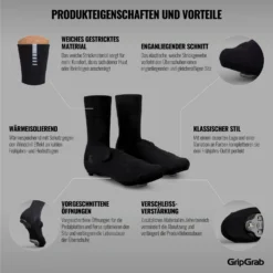 GripGrab Primavera Overschoentjes - Black -Aanbiedingen Rijwiel Kleding Winkel gripgrab primavera midseason cover socks black 2 1200115