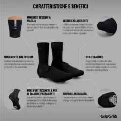 GripGrab Primavera Overschoentjes - Black -Aanbiedingen Rijwiel Kleding Winkel gripgrab primavera midseason cover socks black 5 1200120