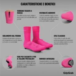 GripGrab Primavera Overschoentjes - Pink -Aanbiedingen Rijwiel Kleding Winkel gripgrab primavera midseason cover socks pink 6 1200182