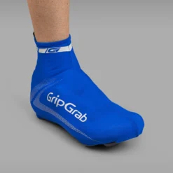 GripGrab RaceAero Lichtgewicht Lycra Overschoen - Blue -Aanbiedingen Rijwiel Kleding Winkel gripgrab raceaero lightweight lycra shoe covers blue 1 1200712
