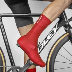 GripGrab RaceAero TT Raceday Lycra Overschoen 2 - Red -Aanbiedingen Rijwiel Kleding Winkel gripgrab raceaero tt raceday lycra shoe cover 2 red 5 916009