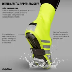 GripGrab RaceThermo Hi-Vis Waterdichte Winter Overschoenen - Yellow Hi-Vis -Aanbiedingen Rijwiel Kleding Winkel gripgrab racethermo hi vis waterproof winter shoe cover yellow hi vis 11 1094102