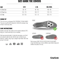 GripGrab Winddichte Tenen Overschoenen - Black -Aanbiedingen Rijwiel Kleding Winkel gripgrab windproof hi vis toe covers yellow hi vis 14 1202428 1