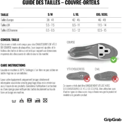 GripGrab Winddichte Tenen Overschoenen - Black -Aanbiedingen Rijwiel Kleding Winkel gripgrab windproof hi vis toe covers yellow hi vis 17 1202433 1