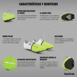 GripGrab Windproof Hi-Vis Toe Overschoenen - Yellow Hi-Vis -Aanbiedingen Rijwiel Kleding Winkel gripgrab windproof hi vis toe covers yellow hi vis 4 1202427