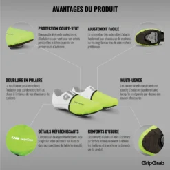 GripGrab Windproof Hi-Vis Toe Overschoenen - Yellow Hi-Vis -Aanbiedingen Rijwiel Kleding Winkel gripgrab windproof hi vis toe covers yellow hi vis 5 1202429