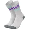 INCYLENCE Merino Light Lanes Sokken - Light Grey Purple -Aanbiedingen Rijwiel Kleding Winkel incylence merino light lanes socks light grey purple 1 1481812