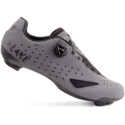 Lake CX 177-X Wide Road Shoe - Matte Grey/black -Aanbiedingen Rijwiel Kleding Winkel lake cx177 road shoe matte grey black 3 1093605