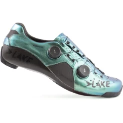 Lake CX 403-X Wide Racefietsschoenen - Chameleon Green/black -Aanbiedingen Rijwiel Kleding Winkel lake cx403 x wide road shoe chameleon green black 3 1093717