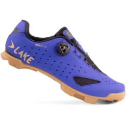 Lake MX 219-X Wide MTB Shoe - Strong Blue/gold -Aanbiedingen Rijwiel Kleding Winkel lake mx219 mtb shoe strong blue gold 3 1093748