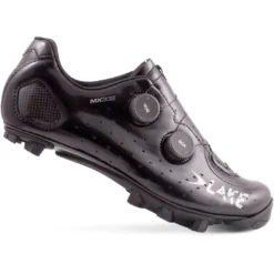 Lake MX 332-X Wide MTB Schoenen - Zwart/zilver Clarino