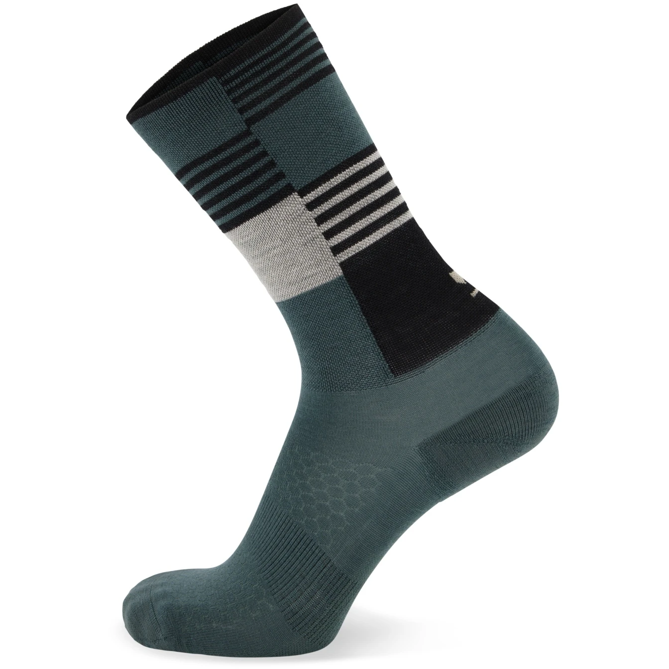 Mons Royale Atlas Crew Sokken - Burnt Sage Check 3 Mons Royale Atlas Crew Sokken - Burnt Sage Check