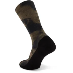 Mons Royale Atlas Digital Crew Sokken - Olive Tie Dye