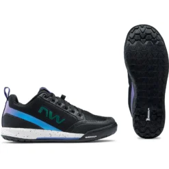 Northwave Clan 2 Flat Pedal Damesschoenen - Zwart/opal 79 -Aanbiedingen Rijwiel Kleding Winkel northwave clan 2 mtb women shoes black opal 79 2 1035940
