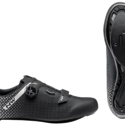 Northwave Core Plus 2 Racefietsschoenen - Zwart/zilver 17 -Aanbiedingen Rijwiel Kleding Winkel northwave core plus 2 road shoe black silver 17c 867791