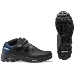 Northwave Enduro Mid 2 All Terrain Schoenen - Zwart/deep Blue 08 -Aanbiedingen Rijwiel Kleding Winkel northwave enduro mid 2 all terrain shoes black dark blue 08 9 1311426