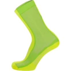 Santini Puro High Profile Cycling Socks 1S652QSKPURO - Neon Green VF