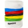 Santini UCI Rainbow Stripes Neck Warmer RE493--WORLD - White BI -Aanbiedingen Rijwiel Kleding Winkel santini uci rainbow stripes neck warmer re493 world white bi 964355