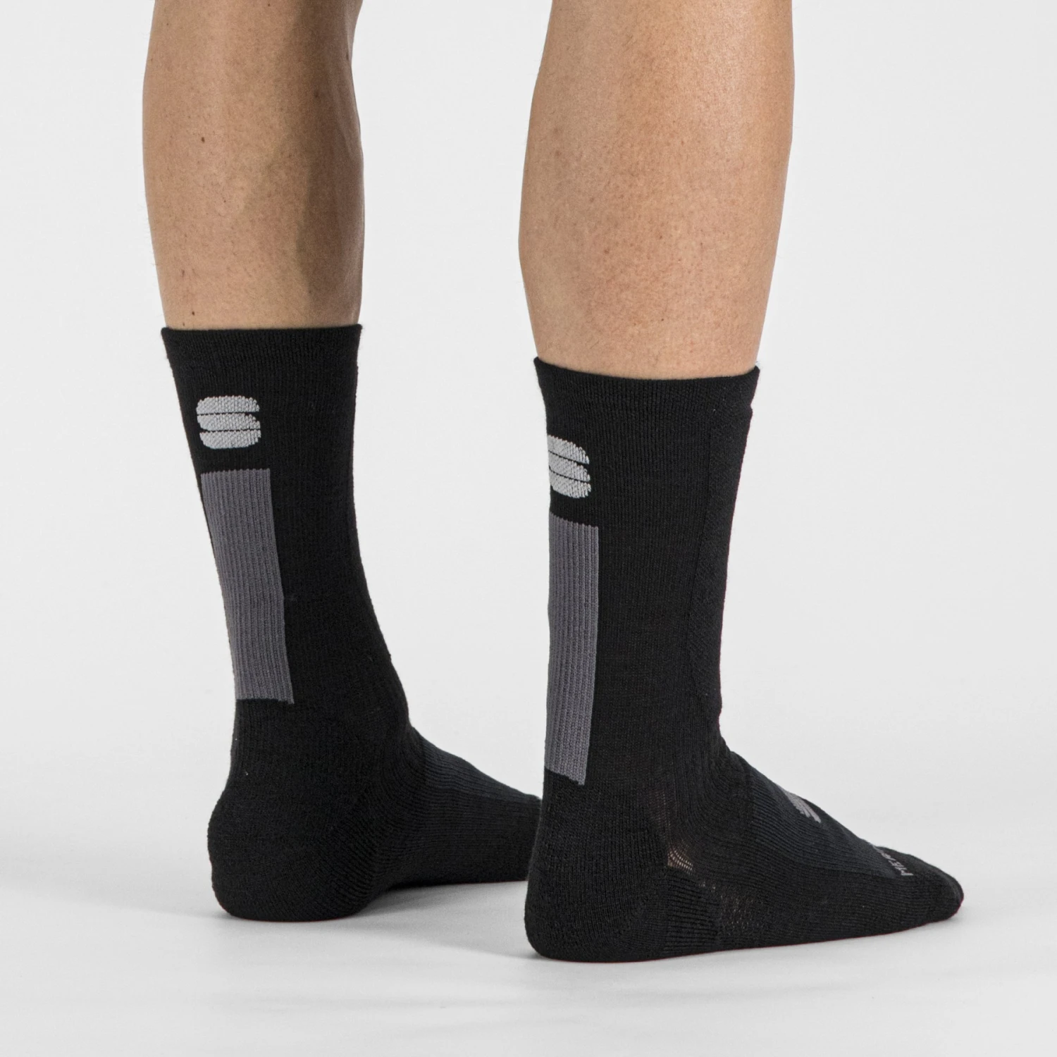 Sportful Merino Wool 18 Fietssokken - 002 Black Anthracite 6 Sportful Merino Wool 18 Fietssokken - 002 Black Anthracite - Afbeelding 4