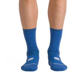 Sportful Merino Wool 18 Fietssokken - 497 Blue Denim -Aanbiedingen Rijwiel Kleding Winkel sportful merino wool 18 socks 497 blue denim 3 1500296