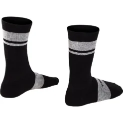 Trek Race Crew Cushioned Merino Wool Cycling Socks - Black -Aanbiedingen Rijwiel Kleding Winkel trek race crew cushioned merino wool cycling socks black 2 1335837