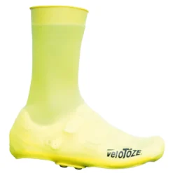 VeloToze Silicone Snap Road Shoe Cover - Tall - Viz-yellow
