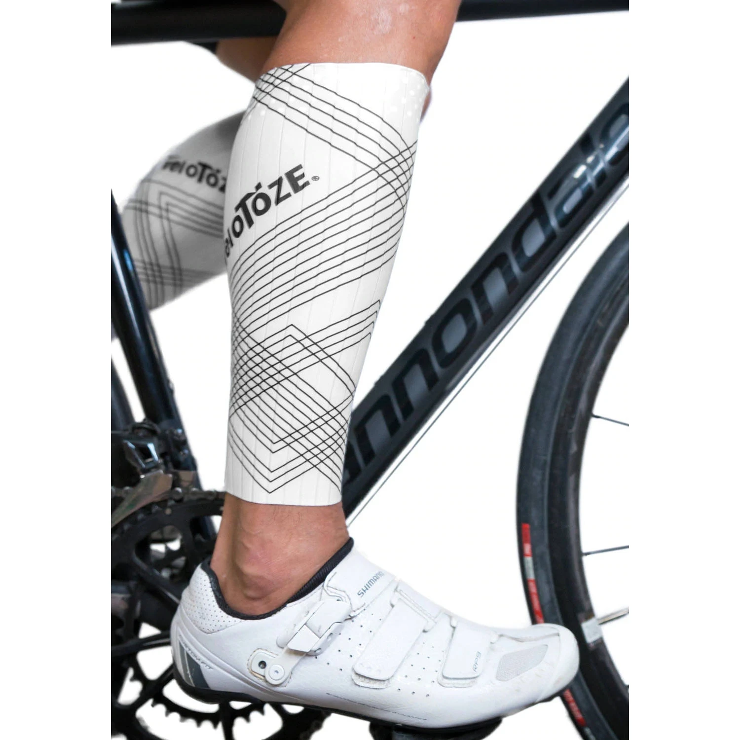VeloToze Aero Calf Sleeves - White 5 VeloToze Aero Calf Sleeves - White - Afbeelding 3