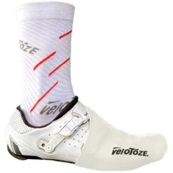 VeloToze Silicone Toe Cover - White -Aanbiedingen Rijwiel Kleding Winkel velotoze silicone toe cover white 1 1187897